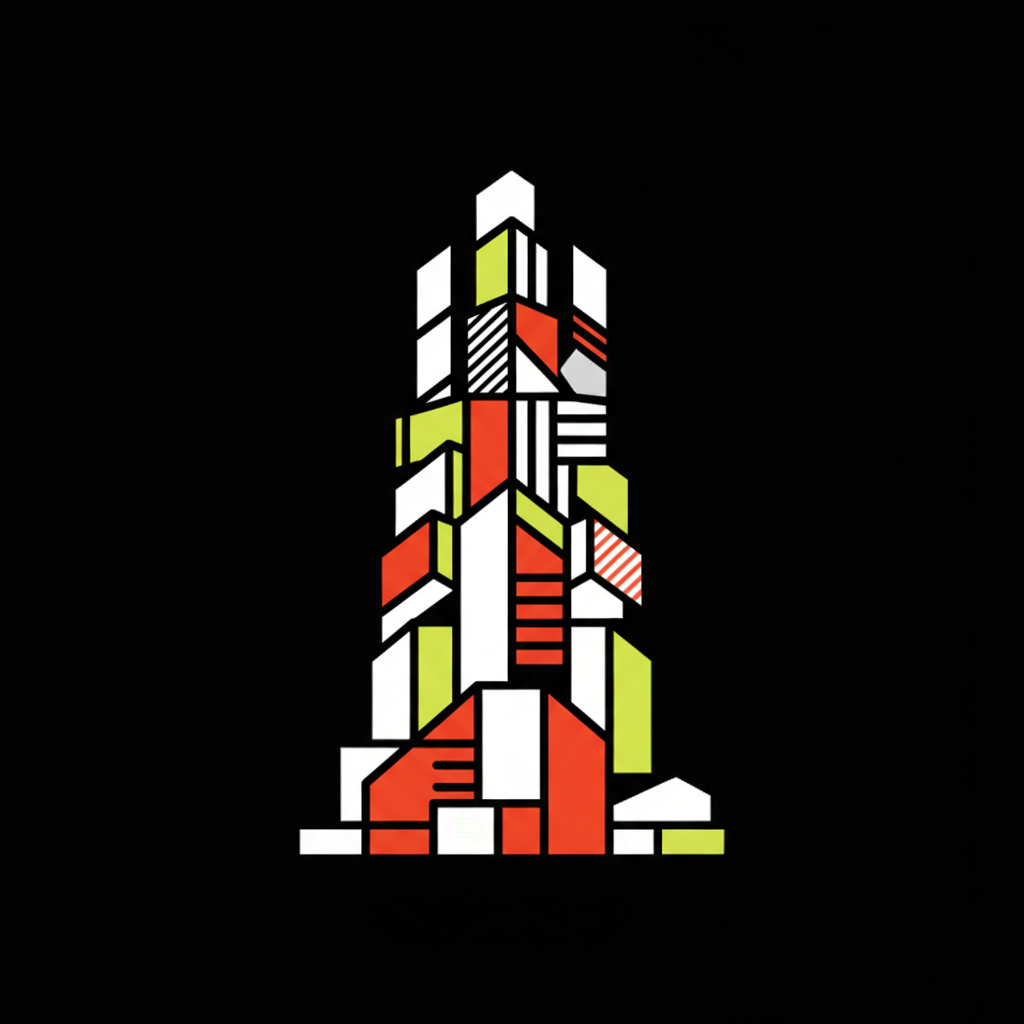 Abstrakte Darstellung: Architektur als Fundament für KI-Agenten